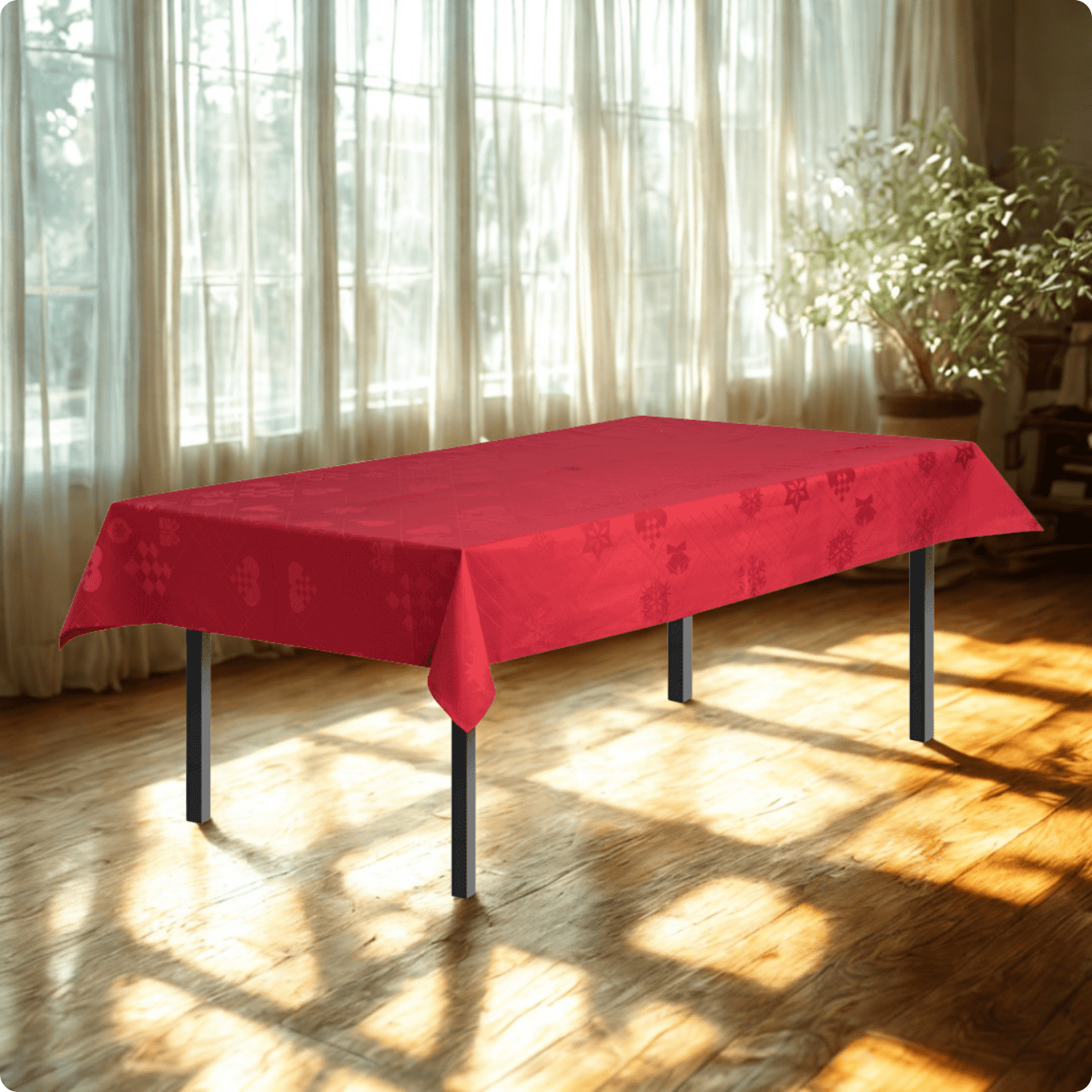 Rosendahl Textiles Natale Damaskdug 150x270 cm rød